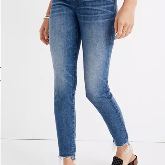 Madewell 9” high rise skinny crop jeans